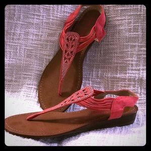 Pink & Pepper Coral Thong Sandals